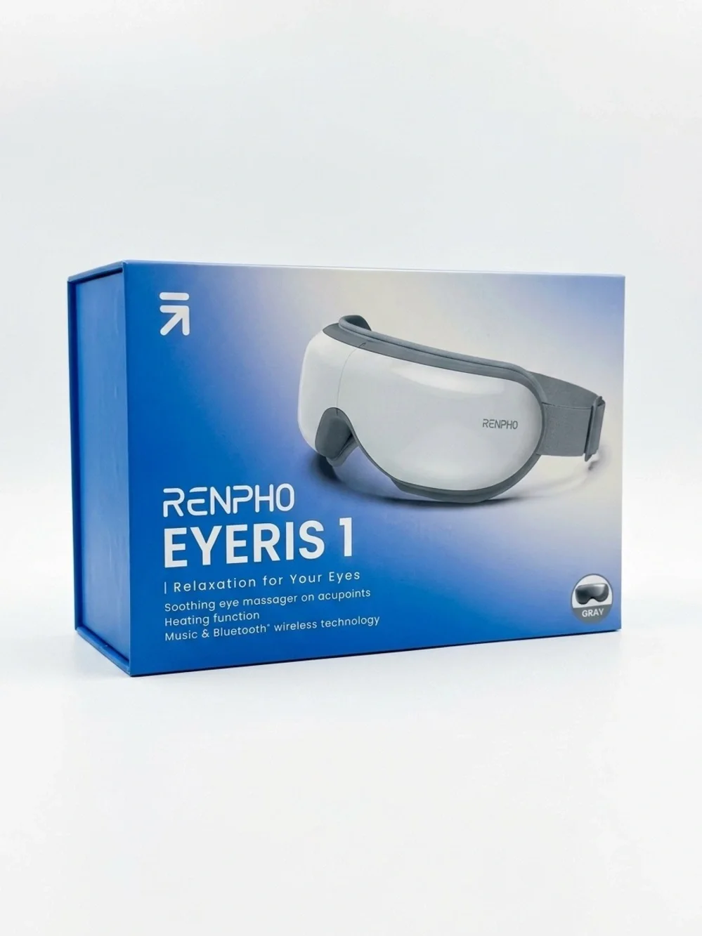 Eyeris 1 Gray Eye Massager with Heat & Bluetooth